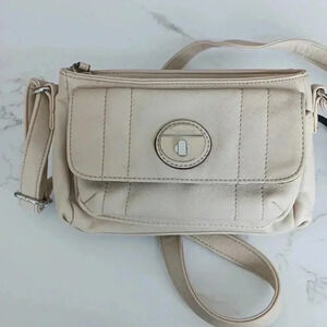 Tyler Rodan small, beige vegan crossbody bag